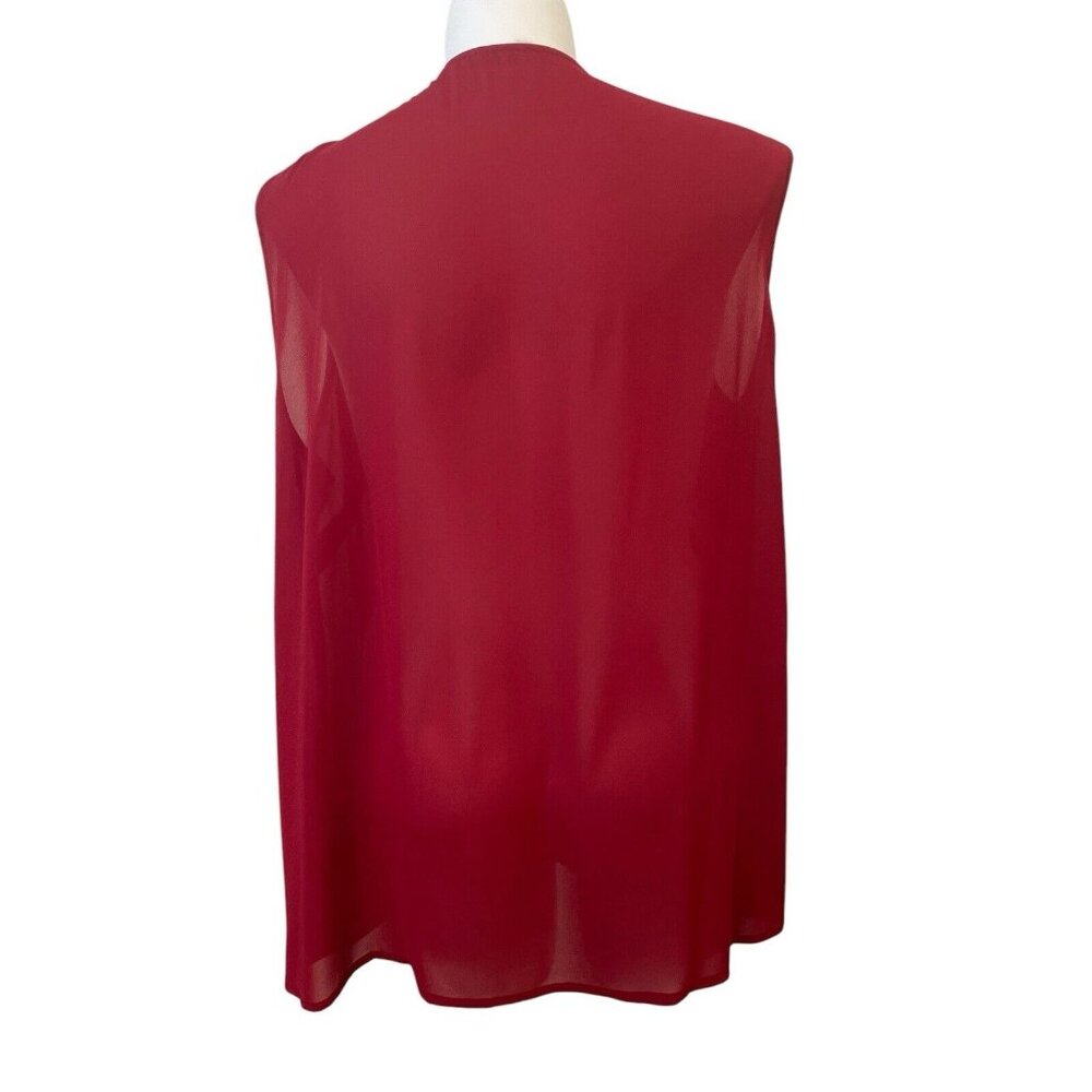 Signature Collection PLUS Size 2X Corset Ruffle Tank Top Flowy Summer‎ Spring - Picture 4 of 6